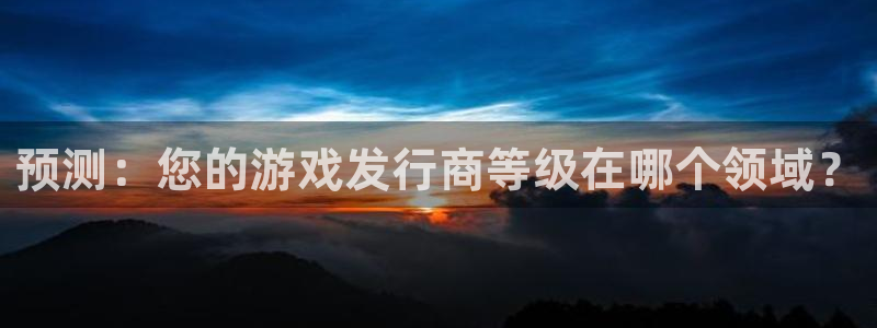 db电竞官网官网注册账号怎么注册：预测：您的游戏发行商等级在哪个领域？